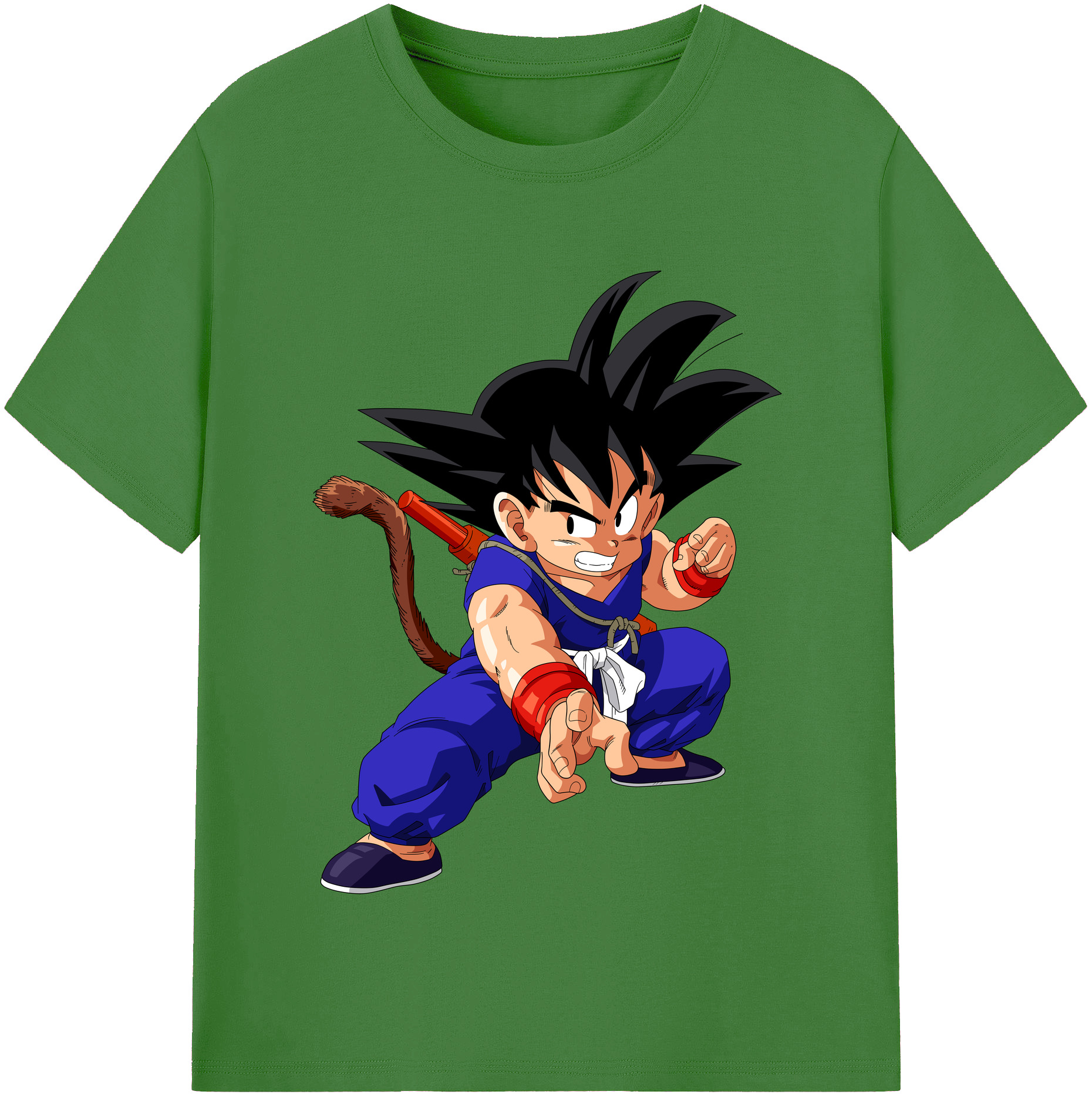 （画像用） ドラゴンボール 孫悟空（そん ごくう）Son Goku カカロット DRAGON BALL Kakarotto レディースカジュアルプリントTシャツ（綿100％）
